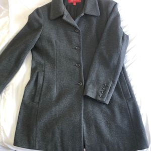 Women’s L wool A-Line coat in gray